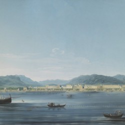 Three boats on the sea